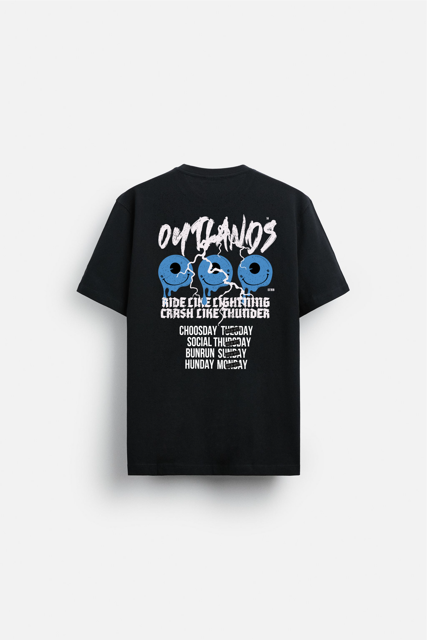 Outlands Lightning Tee back